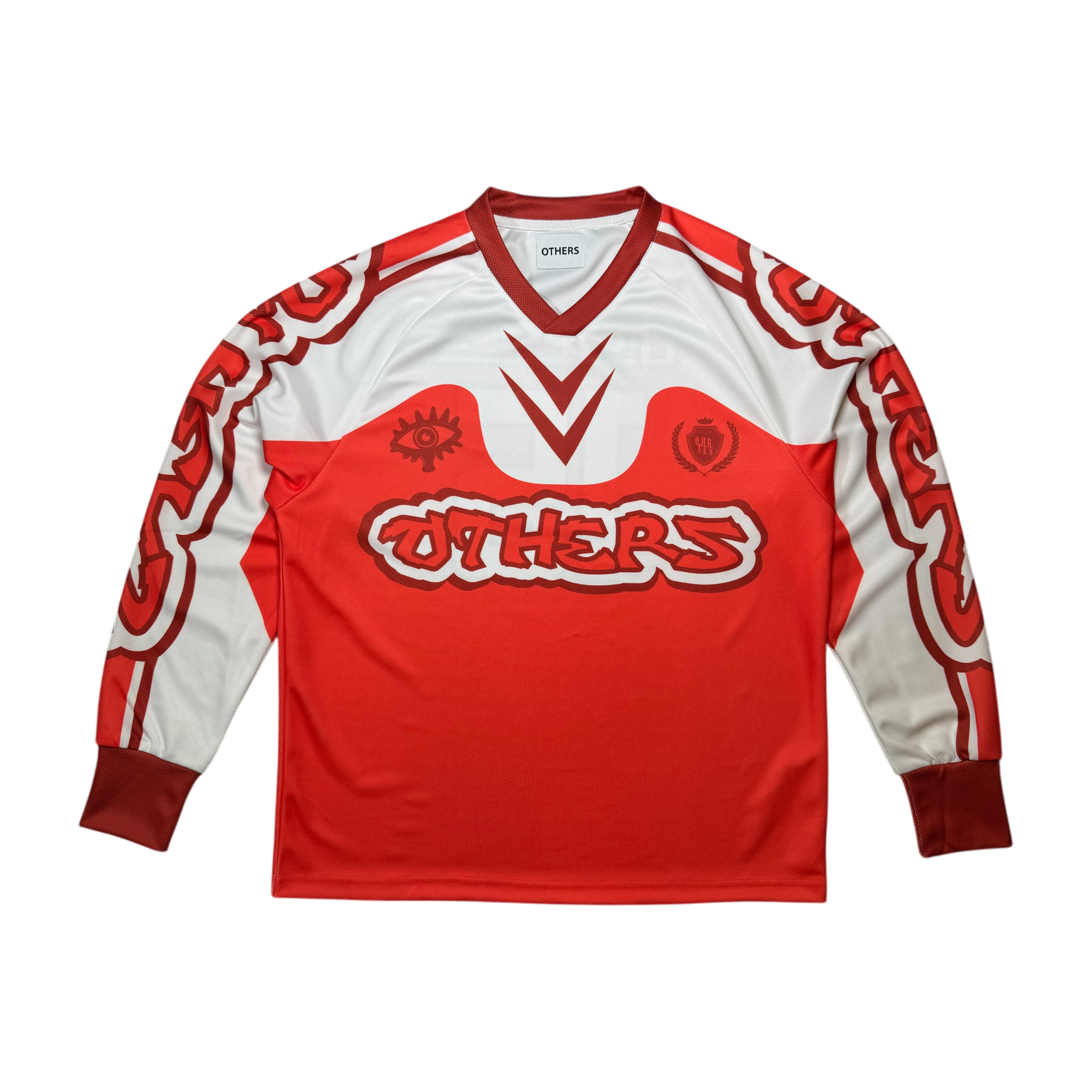 RED (DODGEBALL INSPIRED) LONG SLEEVE POLYESTER JERSEY