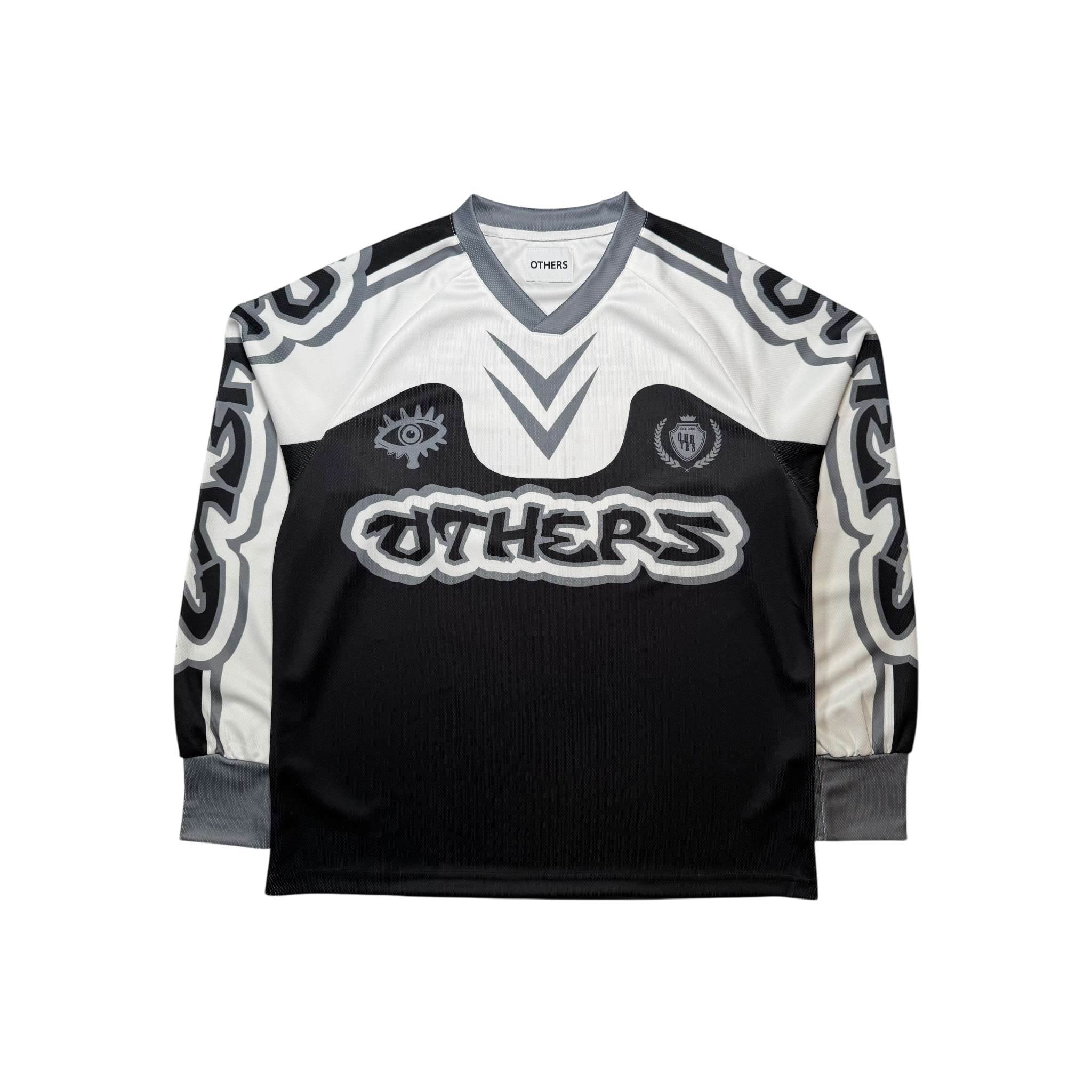 BLACK (DODGEBALL INSPIRED) LONG SLEEVE POLYESTER JERSEY