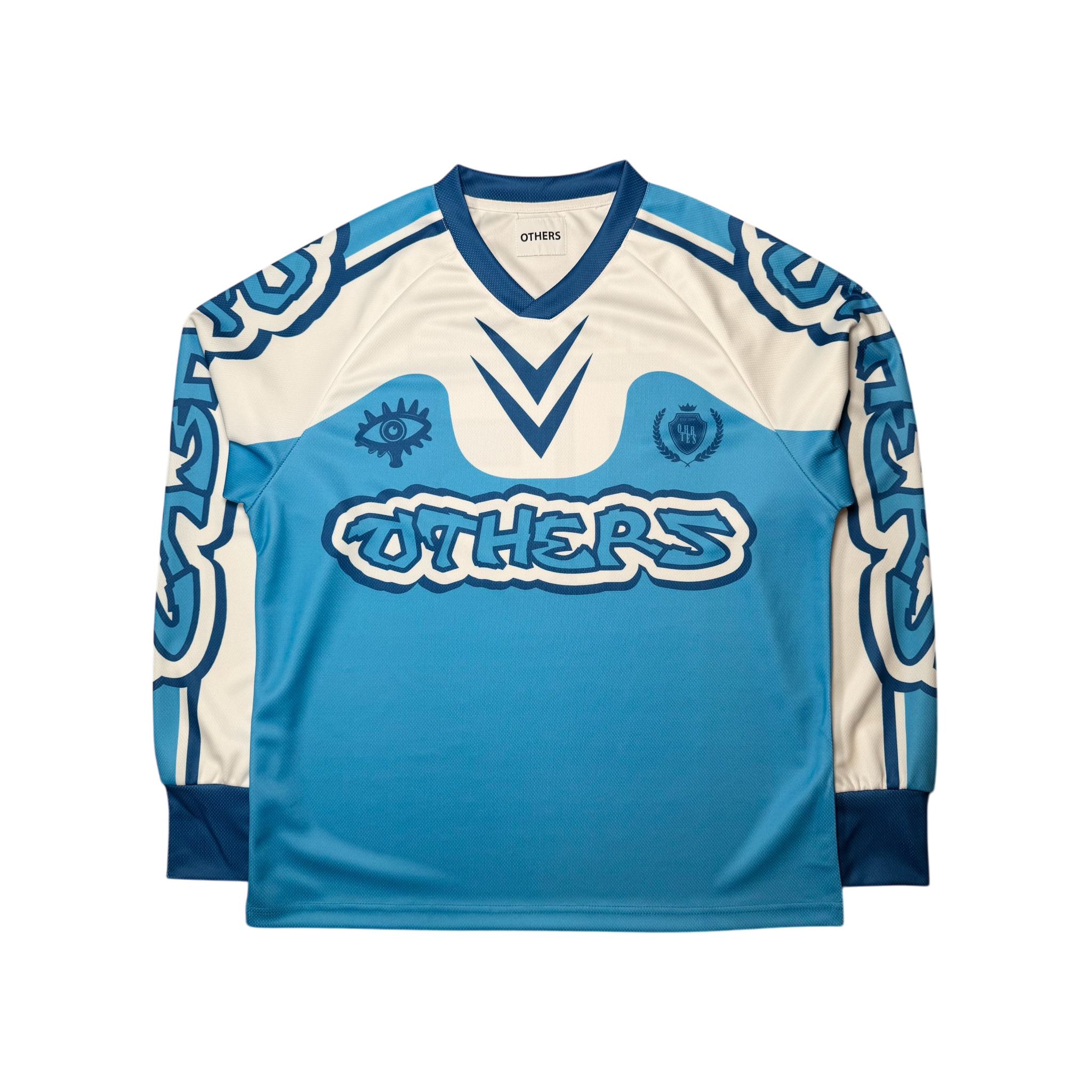 BLUE (DODGEBALL INSPIRED) LONG SLEEVE POLYESTER JERSEY