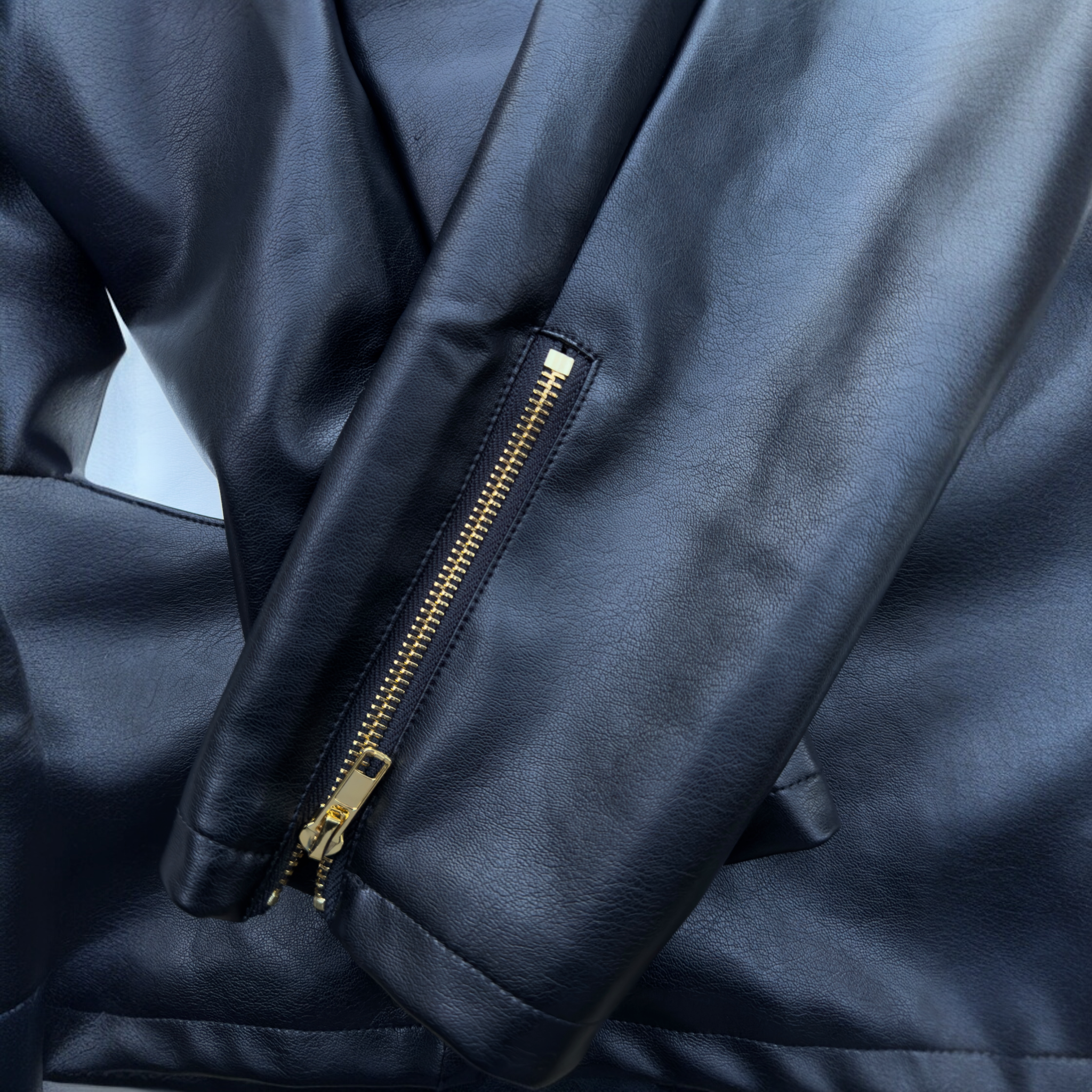 OTHERS LEATHER PANELLED RACER JACKET